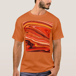 Red magmawave abstr T-Shirt