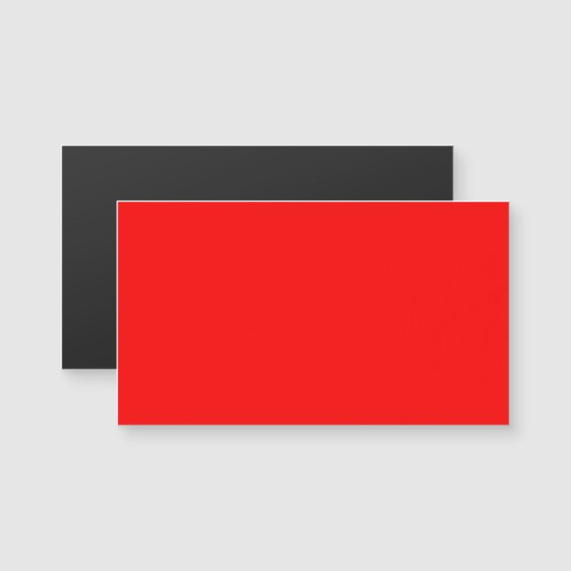 Red Magnetic Business Card (Front/Back)