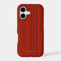 Red Mahogany Wood Grain Pattern Look