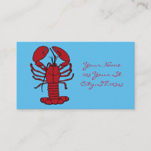 Red Maine Lobster Thunder_Cove Business Card