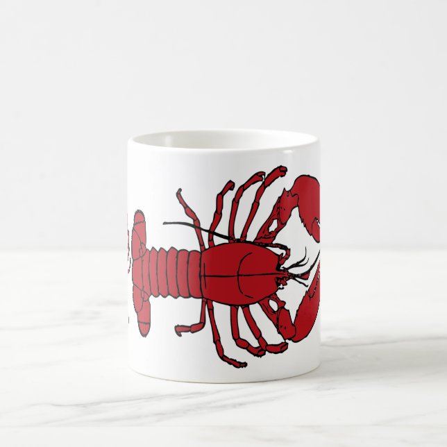 Red Maine Lobster Thunder_Cove Coffee Mug (Center)
