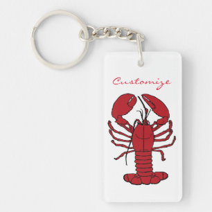 Red Maine Lobster Thunder_Cove Key Ring
