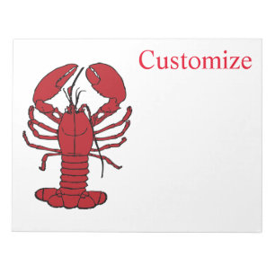 Red Maine Lobster Thunder_Cove  Notepad