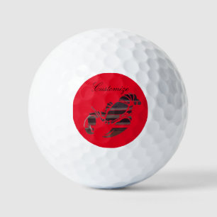 Red Maine Lobsters Thunder_Cove Golf Balls