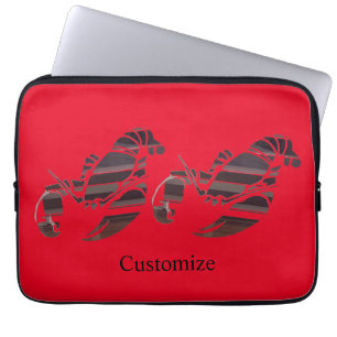Red Maine Lobsters Thunder_Cove Laptop Sleeve