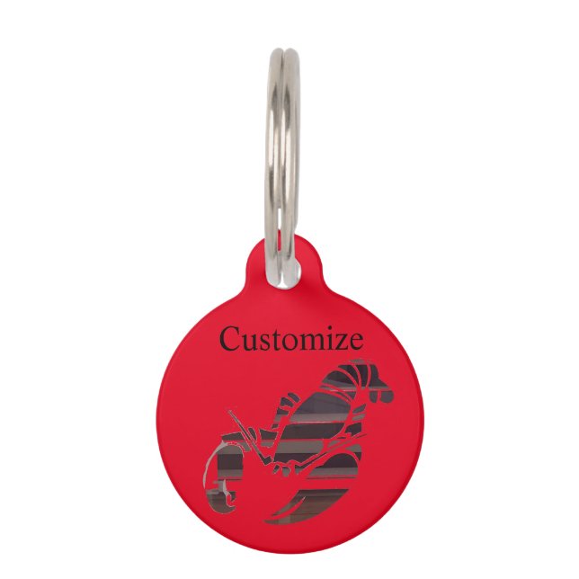 Red Maine Lobsters Thunder_Cove  Pet Tag (Front)