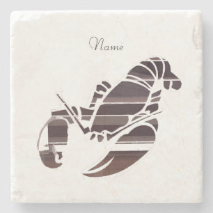 Red Maine Lobsters Thunder_Cove  Stone Coaster