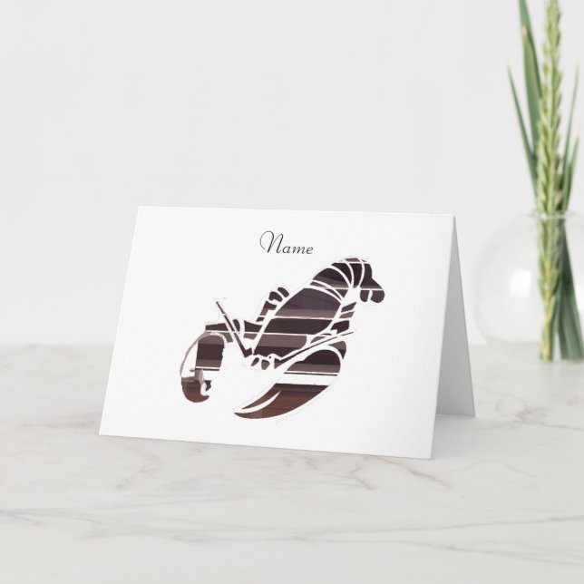 Red Maine Lobsters Thunder_Cove  Thank You Card (Front)