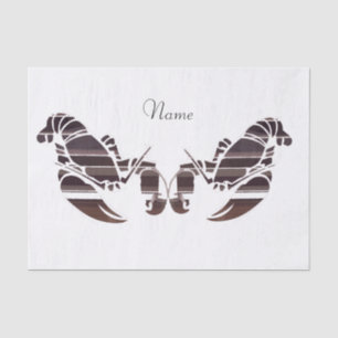 Red Maine Lobsters Thunder_Cove Tissue Paper