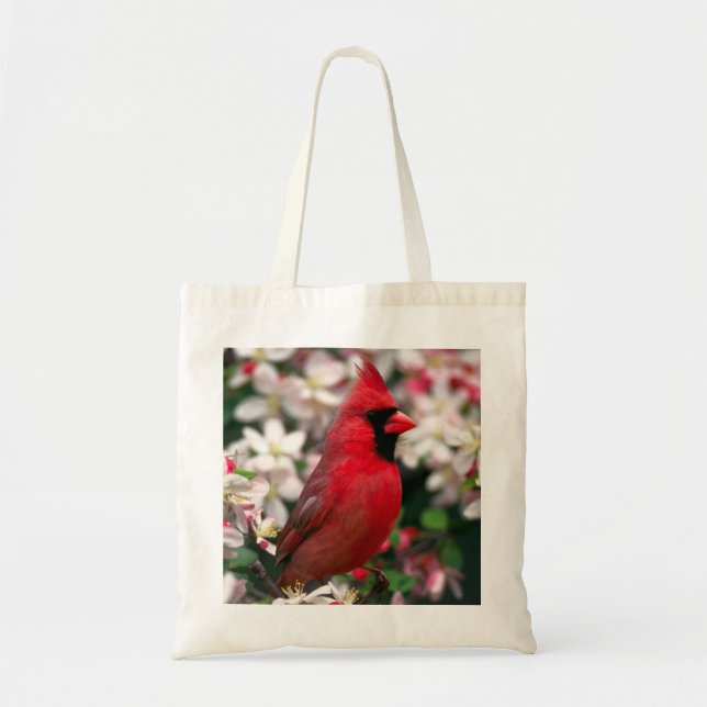 Red Male Cardinal Tote Bag (Front)