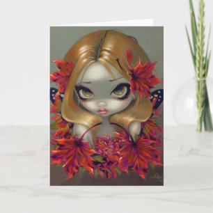"Red Maple Fairy" Greeting Card
