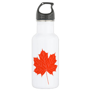 Red maple leaf 532 ml water bottle