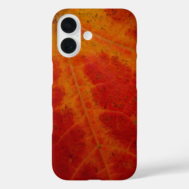 Red Maple Leaf Abstract Autumn Nature Photography Case-Mate iPhone Case (Back)