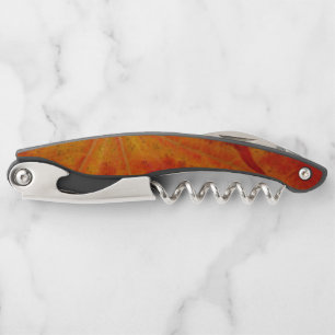 Red Maple Leaf Abstract Autumn Nature Photography Corkscrew