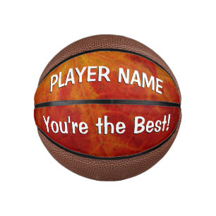 Red Maple Leaf Abstract Autumn Nature Photography Mini Basketball