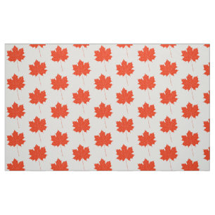 Red maple leaf fabric