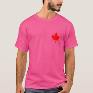 Red Maple Leaf Flag of Canada Cool Canadian Flags T-Shirt