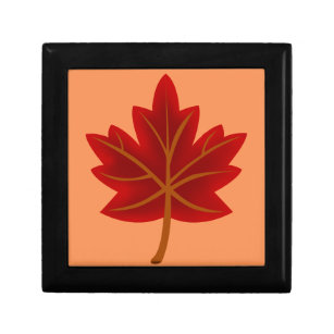 Red Maple Leaf Gift Box