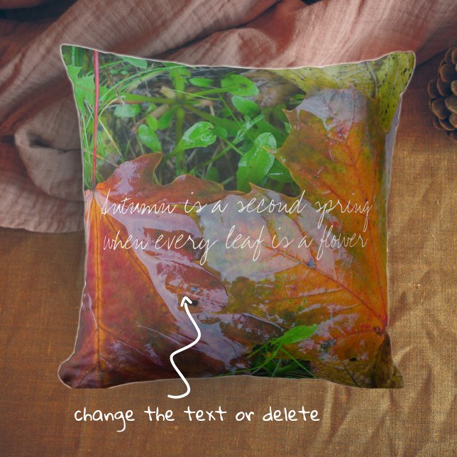 Red maple leaves cushion (Creator Uploaded)
