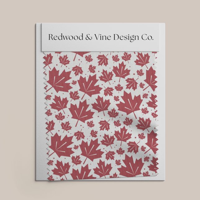 Red Maple Leaves Pattern Fabric (Creator Uploaded)