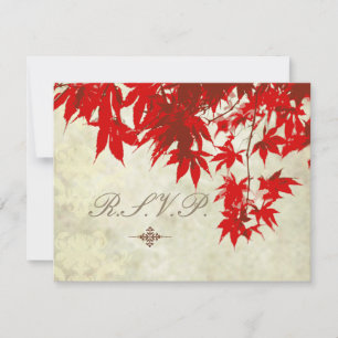 Red Maple RSVPs require 5x7 wedding invitations