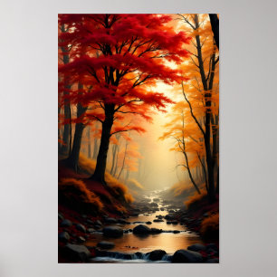 Red Maple Tree Poster
