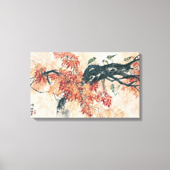 Red Maples Canvas Print (Front)