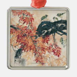 Red Maples Metal Tree Decoration