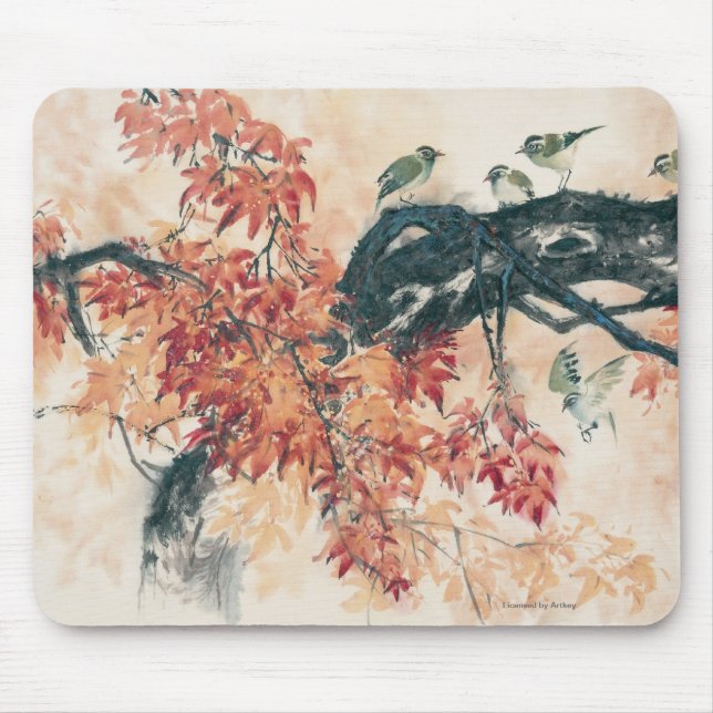 Red Maples Mouse Mat (Front)