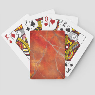 Red Marble Design by Studio Blitz Playing Cards