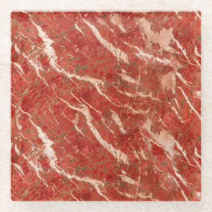 Red marble floor, high-resolution texture. glass coaster