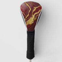 Red Marble Pattern with Gold