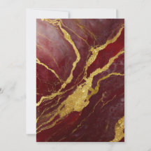 Red Marble Pattern with Gold