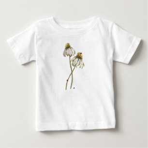Red marijuana beetle on Echinacea flower Baby T-Shirt