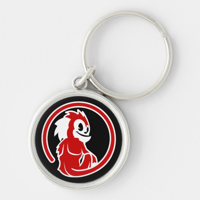 Red Marmoset Logo Key Ring (Front)