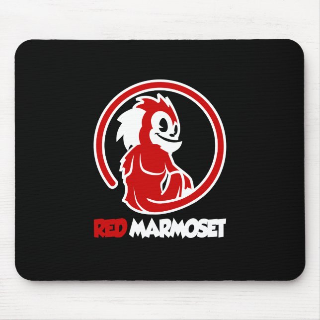 Red Marmoset Logo Mouse Mat (Front)