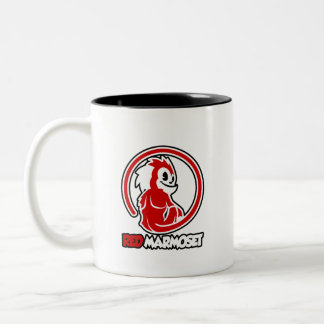 Red Marmoset Logo Two-Tone Coffee Mug