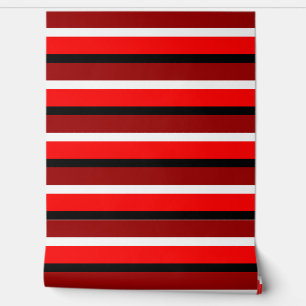 Red Maroon Stripes Horizontal Lines Wallpaper