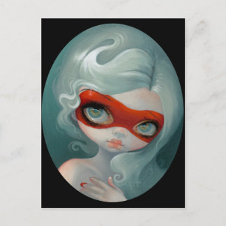 "Red Mask" Postcard