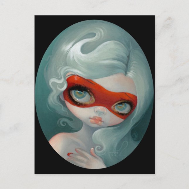 "Red Mask" Postcard (Front)