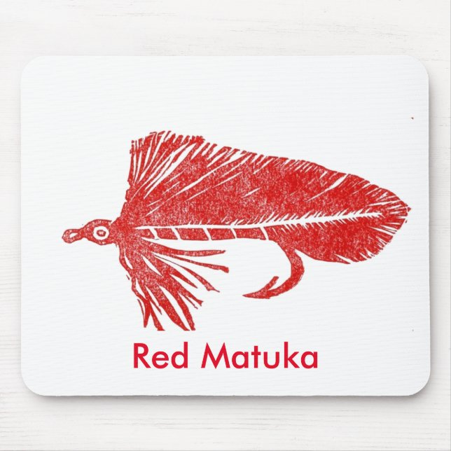 "Red Matuka" Classic Trout Fly Mousepad (Front)