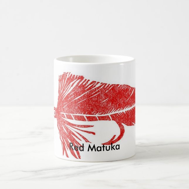 "Red Matuka" Classic Trout Fly Mug (Center)