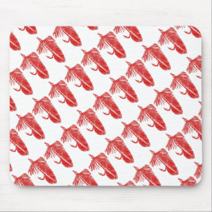 "Red Matuka - Tiled" Classic Trout Fly Mousepad