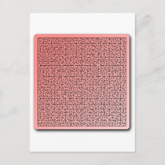 Red Maze Postcard