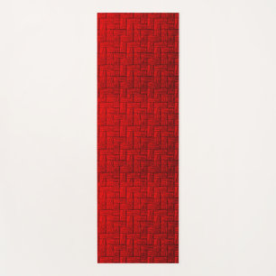 Red Maze Yoga Mat