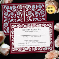 Red Mediaeval Silver Sword Royal Wedding RSVP
