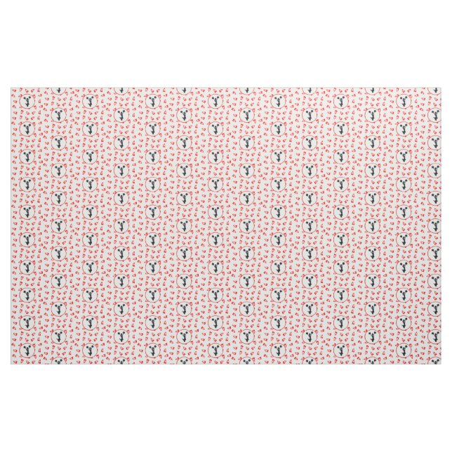 Red Megaphones Cheerleader Design Fabric (Yard)