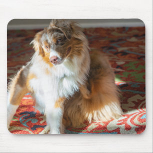 Red Merle Australian Shepherd Mouse Mat