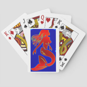 red mermaid cards