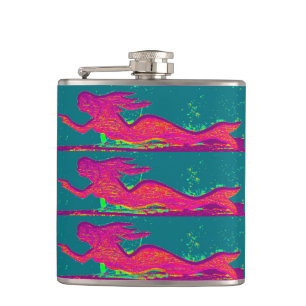 red mermaid flask